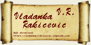 Vladanka Rakićević vizit kartica